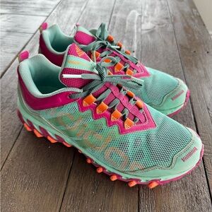 adidas Turquoise and Pink Athletic Shoes